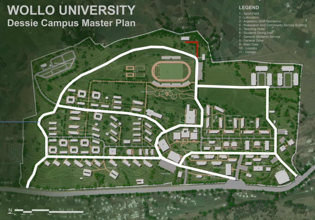 Wollo University Dessie & Kombolcha Campus Masterplans