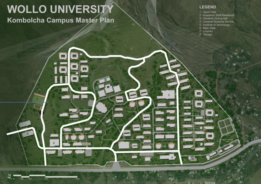 Wollo University Dessie & Kombolcha Campus Masterplans